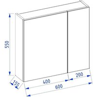 Lauter Шкаф с зеркалом Mia 60 (белый глянец) Image #4