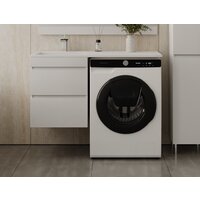 Symbolite Тумба с умывальником Даллас 110 Люкс Plus + Estetus Даллас 110x48 (подвесная, левый, белый)