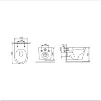 Унитаз подвесной AM.PM Sunny Flashclean C85C1701SC (с сиденьем) - Превью изображения №11 — Интернет-Магазин TECNO.BY