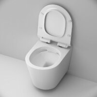 Унитаз подвесной AM.PM Sunny Flashclean C85C1701SC (с сиденьем) - Превью изображения №4 — Интернет-Магазин TECNO.BY
