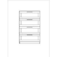 Mio Tesoro Сириус 4 ящика 2.02.02.060.1 (белый) Image #3