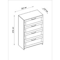 Mio Tesoro Сириус 4 ящика 2.02.02.060.1 (белый) Image #2