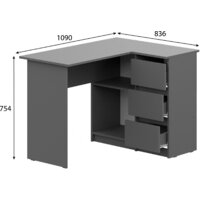 Mio Tesoro Денвер угловой (графит серый) Image #3