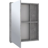 Runo Шкаф с зеркалом для ванной Эко 52 (серый бетон) Image #4