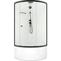 Domani-Spa Simple 99 High Black DS01Sm99HWCl00.Gt-V1.2-Black (белый/прозрачное стекло)