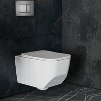 Унитаз подвесной Roxen Boro One Rimless 6 в 1 StounFix Dual Fresh 621774 (оружейная сталь/металл) - Превью изображения №9 — Интернет-Магазин TECNO.BY