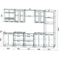 Интерлиния Мила 3.0 ВТ без столешницы (бетон/антрацит) Image #2