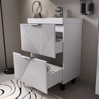  Volna Тумба под умывальник Geometry 60.2Y 9696 (белый) - Превью изображения №5 — Интернет-Магазин TECNO.BY