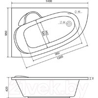 Lauter Valencia 140x95 2102140L (с ножками) Image #15