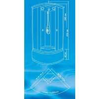 Водный мир ВМ201 90x90 (белый мрамор) Image #3