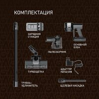 Пылесос Weissgauff V15 BLDC 250 Nero Turbo - Превью изображения №16 — Интернет-Магазин TECNO.BY