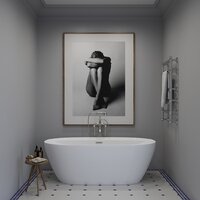 Wellsee Pro Line 170x80 28750103R (отдельностоящая ванна белый глянец, экран, ножки, сифон-автомат матовый черный) Image #8