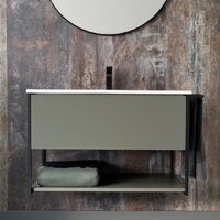 Lauter Тумба под умывальник Lea 80 (серо-зеленый п/мат) Image #3