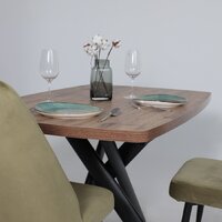 Мамадома Leonel-130 раздвижной 130-165х85 (дуб веллингтон/черный) Image #5