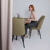 Мамадома Leonel-130 раздвижной 130-165х85 (дуб веллингтон/черный) Image #2