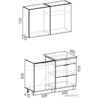 Интермебель Микс Топ-1 1.2м (белый премиум/мрамор лацио белый) Image #6