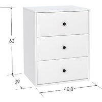 Mio Tesoro Мини 3 ящика 2.07.03.060.1 (белый) Image #7