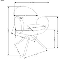 Halmar K498 (капучино/черный) Image #11