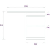  Onika Тумба с умывальником Милтон 58 105801 + Marko Марсал 120 R - Превью изображения №9 — Интернет-Магазин TECNO.BY