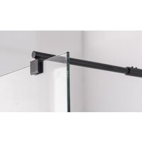 Saniteco Walk-In SN-W8TB80 (80x200, прозрачное стекло, черный профиль) Image #2