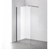 Saniteco Walk-In SN-W8TB80 (80x200, прозрачное стекло, черный профиль) Image #9