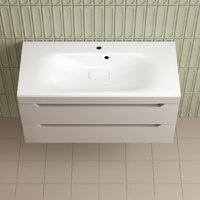  Symbolite Тумба под умывальник Остин 100 Plus 2 ящика (подвесная, крем) - Превью изображения №4 — Интернет-Магазин TECNO.BY