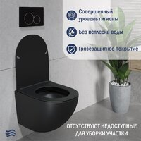 Унитаз подвесной Lauter Sulzdorf (черный с микролифтом) - Превью изображения №4 — Интернет-Магазин TECNO.BY