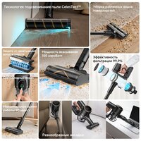 Пылесос Dreame Cordless Vacuum Cleaner R10s Pro VZV23A (евровилка, черный) - Превью изображения №7 — Интернет-Магазин TECNO.BY