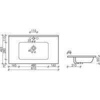  Sancos Тумба с умывальником Folk FL80W + CN7005MB - Превью изображения №12 — Интернет-Магазин TECNO.BY
