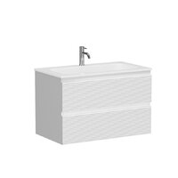  Sancos Тумба с умывальником Folk FL80W + CN7005MB - Превью изображения №3 — Интернет-Магазин TECNO.BY