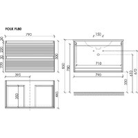  Sancos Тумба с умывальником Folk FL80W + CN7005MB - Превью изображения №13 — Интернет-Магазин TECNO.BY