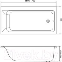 Lauter Seraphina 170x80 2112170R (с ножками, лицевым и торцевым экранами) Image #15