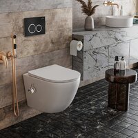 Roxen Antares Bidet в комплекте с инсталляцией StounFix Dual Fresh 6 в 1 906342 (кнопка: черный матовый) Image #12