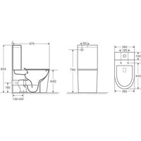 Унитаз напольный WeltWasser WW Salzbach 001 XL GL-WT (белый глянец чаша) - Превью изображения №3 — Интернет-Магазин TECNO.BY