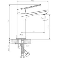Lauter 21675 + Sky 21СК533BS с сифоном 21635B (черный матовый) Image #13