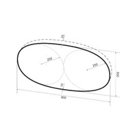 Wellsee Зеркало с фоновой LED-подсветкой 7 Rays' Spectrum 172201530, 90 х 50 см (с сенсором и регулировкой яркости освещения) Image #9