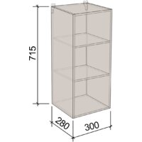 Артём-Мебель 300мм СН-114.132 (ДСП серый) Image #2