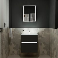 Lauter Шкаф с зеркалом Emma (с подсветкой, черный мат) Image #3