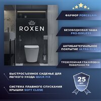 Унитаз подвесной Roxen Antares Tornado Long 530205-01GB-L - Превью изображения №5 — Интернет-Магазин TECNO.BY