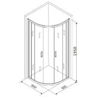 Roxen Santi 55020-90C 90х90 (матовое стекло) Image #14