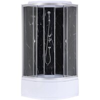 Водный мир ВМ201 90x90 (черный мрамор)