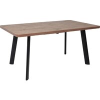 Мамадома Leon lux radial-180 раздвижной 180-240х95 (дуб веллингтон/черный)