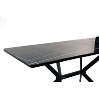 ВВР Миллер (мрамор черный 3/черный №7, стекло 120-160/80) Image #5