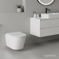 Унитаз подвесной Saniteco Tornado KW-9005WT - Превью изображения №3 — Интернет-Магазин TECNO.BY