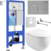 Roxen Egg в комплекте с инсталляцией StounFix Dual Fresh 6 в 1 964123 (кнопка: хром матовый) Image #1