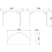 AksHome Table AKS тип 10 (белый) Image #3