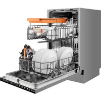 Встраиваемая посудомоечная машина Weissgauff BDW 4538 Touch Inverter Autoopen Timer Floor - Превью изображения №14 — Интернет-Магазин TECNO.BY