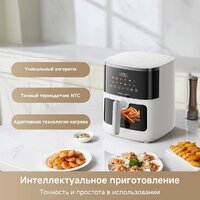 Аэрогриль (аэрофритюрница) Trouver Air Fryer FD10 Pro Max (белый) - Превью изображения №9 — Интернет-Магазин TECNO.BY
