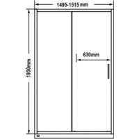 MaybahGlass 195x150 MGD-1277-5 (бесцветное стекло/хром матовый) Image #5