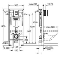 Инсталляция для унитаза Grohe Solido 38811KF0 - Превью изображения №6 — Интернет-Магазин TECNO.BY